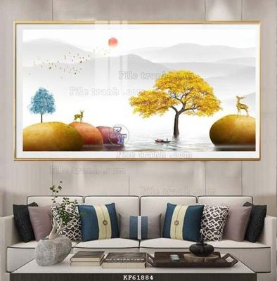 File gốc File tranh hiện đại pha lê gương KF61884 (dành cho quảng cáo)