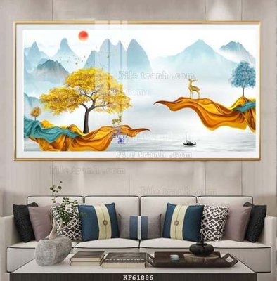 Tải file gốc File tranh hiện đại pha lê gương KF61886 (in khổ lớn) không vỡ