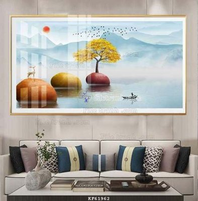 File tranh File tranh hiện đại pha lê gương KF61962 (gốc) chủ đề tĩnh vật