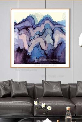 File in lụa File tranh hiện đại pha lê gương KF62080 (chất lượng cao) File tranh hiện đại pha lê gương KF62080