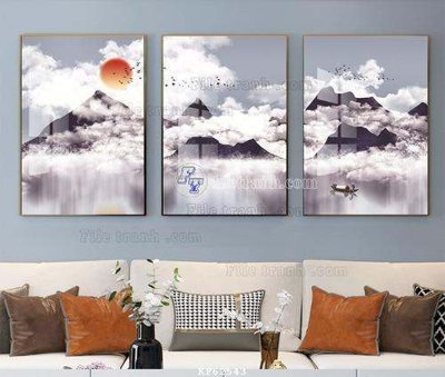 File ảnh File tranh hiện đại pha lê gương KF62543 (gốc) in quảng cáo ngoài trời