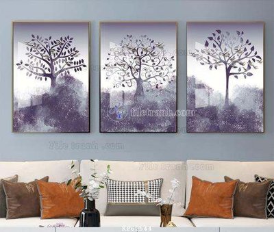 File gốc File tranh hiện đại pha lê gương KF62544 (in mica) cắt laser