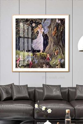 File tranh quảng cáo File tranh hiện đại pha lê gương KF62650 (download file gốc)