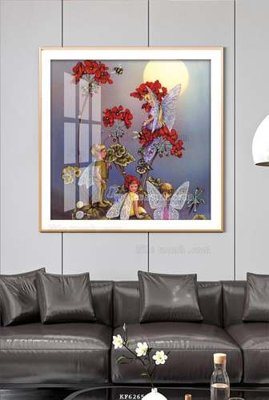 File tranh gốc File tranh hiện đại pha lê gương KF62651 (sắc nét từng chi tiết)