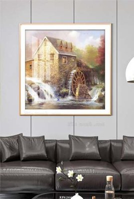 File in ấn File tranh hiện đại pha lê gương KF62667 chuyên nghiệp