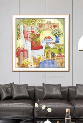 File tranh gốc File tranh hiện đại pha lê gương KF62688 (bản quyền) độc đáo