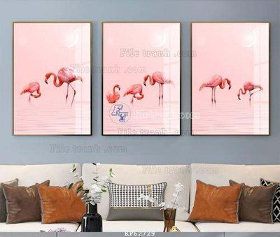 File tranh gốc File tranh hiện đại pha lê gương KF62729 chủ đề hiện đại
