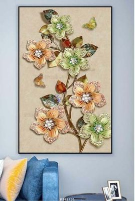 Tải file File tranh hiện đại pha lê gương KF62731 (gốc) chủ đề tâm linh