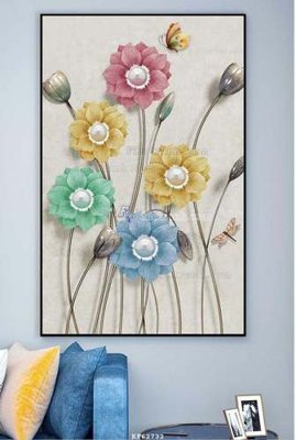 File tranh File tranh hiện đại pha lê gương KF62732 (bản gốc) in canvas