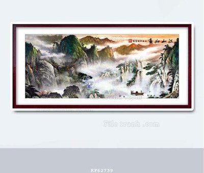 Tải file File tranh hiện đại pha lê gương KF62739 (gốc) làm file thiết kế