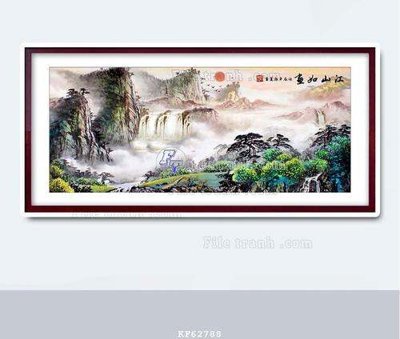 File gốc File tranh hiện đại pha lê gương KF62788 (ảnh chi tiết) để in lụa