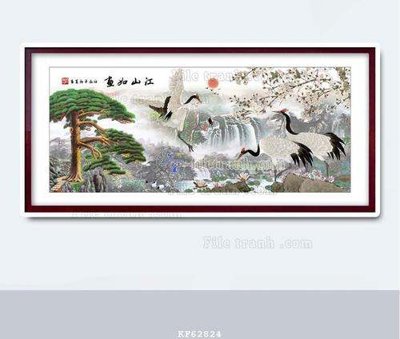 File gốc File tranh hiện đại pha lê gương KF62824 (chuẩn màu) cho in offset