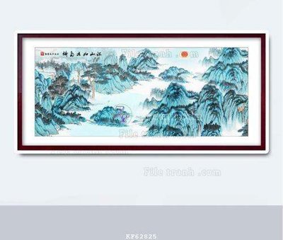 Download file gốc File tranh hiện đại pha lê gương KF62825 (in mica) trong suốt