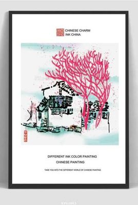 File gốc File tranh hiện đại pha lê gương KF62863 (in lụa) tranh phong thủy