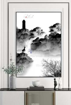 File in trần File tranh hiện đại pha lê gương KF62881 (bản gốc) bầu trời