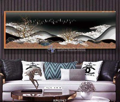 File gốc in mica File tranh hiện đại pha lê gương KF62967 chất lượng