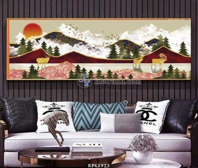 File gốc File tranh hiện đại pha lê gương KF62973 (vector) cho in ấn