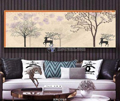 File PSD File tranh hiện đại pha lê gương KF63009 (gốc) tách lớp chi tiết