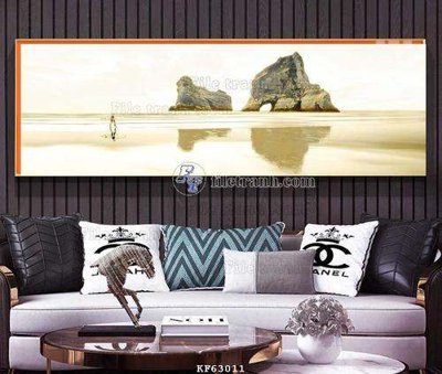 File in trần File tranh hiện đại pha lê gương KF63011 (bản gốc 3D) sống động