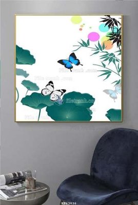 File tranh gốc File tranh hiện đại pha lê gương KF63036 (bản quyền) độc đáo