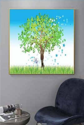 File in trần File tranh hiện đại pha lê gương KF63080 (file gốc) xuyên sáng