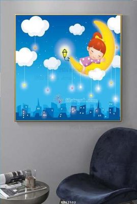 File gốc File tranh hiện đại pha lê gương KF63102 (AI/EPS) cho in ấn