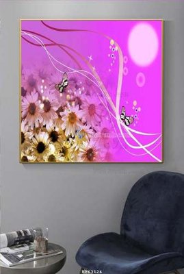 File tranh in mica File tranh hiện đại pha lê gương KF63124 (độ phân giải cao)