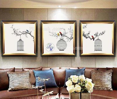 Download file gốc File tranh hiện đại pha lê gương KF63147 (in lụa) tranh 3D