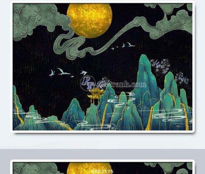 File PSD File tranh hiện đại pha lê gương KF63175 (gốc) cho designer