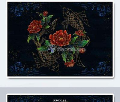 File ảnh File tranh hiện đại pha lê gương KF63181 (gốc) in standee