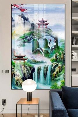 File tranh gốc File tranh hiện đại pha lê gương KF63225 (bản quyền) Filetranh.com