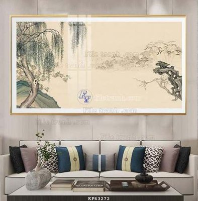File in trần File tranh hiện đại pha lê gương KF63272 (file gốc) hoa văn 3D