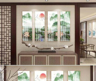 File tranh File tranh hiện đại pha lê gương KF63324 (ảnh gốc) chi tiết rõ ràng