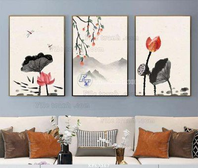 Tải file File tranh hiện đại pha lê gương KF63367 (gốc) làm file quảng cáo