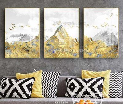 File gốc File tranh hiện đại pha lê gương KF63400 (in lụa) cao cấp