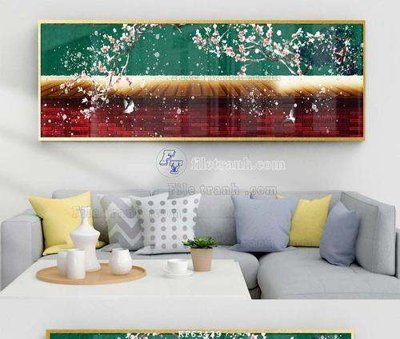 File gốc File tranh hiện đại pha lê gương KF63439 cho in ấn và thiết kế