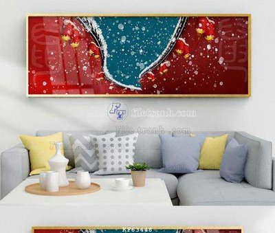 File tranh PSD File tranh hiện đại pha lê gương KF63448 chất lượng cao