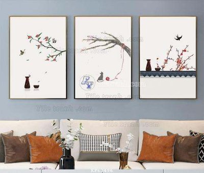 Tải file File tranh hiện đại pha lê gương KF63496 (gốc) làm file tranh quảng cáo