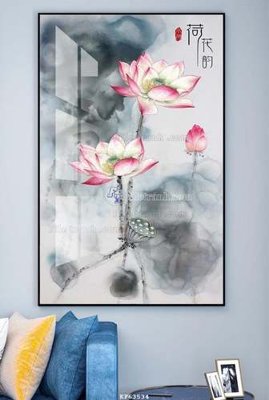 File PSD File tranh hiện đại pha lê gương KF63534 (bản gốc) cho nhà in