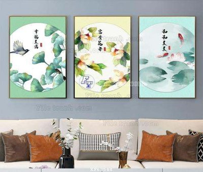 Download file File tranh hiện đại pha lê gương KF63548 (gốc) in mica bàn thờ