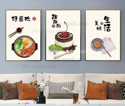 File tranh File tranh hiện đại pha lê gương KF63554 (bản gốc) in canvas