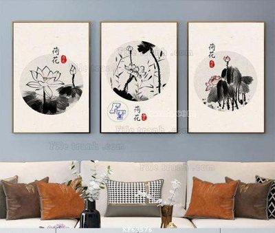 Ảnh mô tả file gốc in mica File tranh hiện đại pha lê gương KF63576