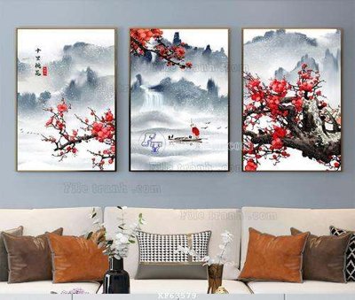 Download file File tranh hiện đại pha lê gương KF63579 (chuẩn in) chất lượng cao