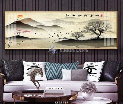 File tranh File tranh hiện đại pha lê gương KF63657 (ảnh gốc) in trần xuyên sáng