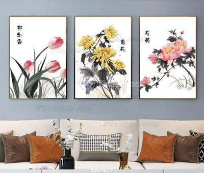 File in trần File tranh hiện đại pha lê gương KF63677 (bản gốc) bầu trời