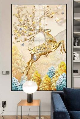 File gốc File tranh hiện đại pha lê gương KF63756 (trang trí) phòng làm việc