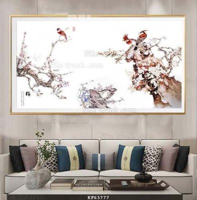 File in lụa File tranh hiện đại pha lê gương KF63777 (tân cổ điển) File tranh hiện đại pha lê gương KF63777