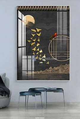 Tải file gốc File tranh hiện đại pha lê gương KF63862 (để in lụa)