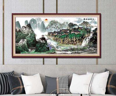 File tranh gốc File tranh hiện đại pha lê gương KF63950 (bản quyền) file PSD