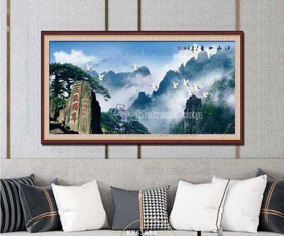 Tải file gốc File tranh hiện đại pha lê gương KF63952 (bản PSD) còn layer